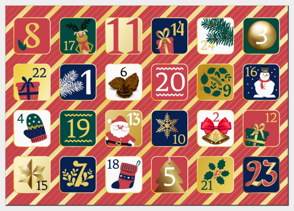 Adventskalender mit Fotos selbst gestalten in YouDesign Calendar