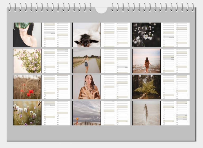 Kalender-Rückseite mit Monatsübersicht erstellen - YouDesign