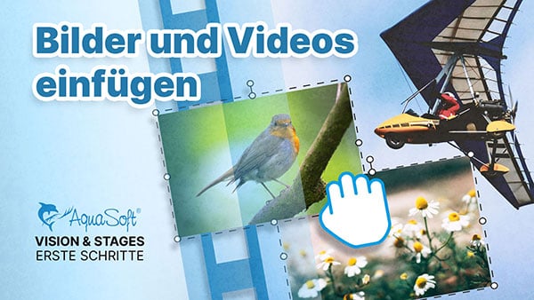 Bilder und Video hinzufügen und einpassen