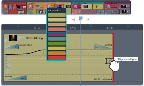 Zoom, colors and drag&amp;drop in the timeline