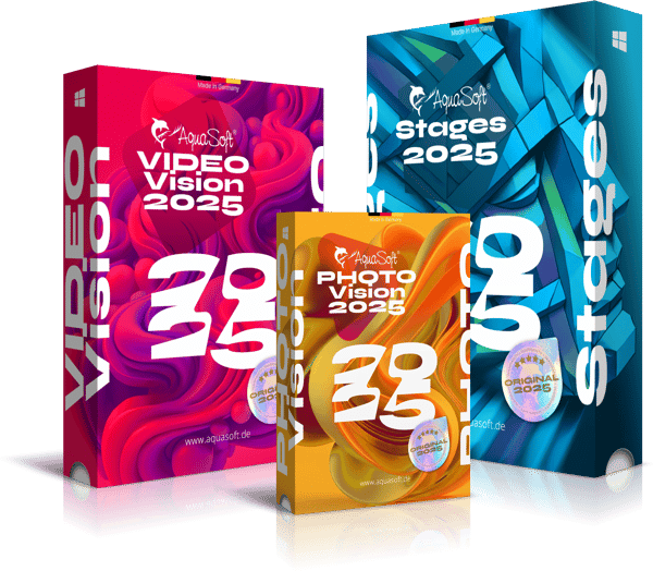 Photo Vision, Video Vision und AquaSoft Stages