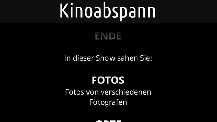 Texte in Fotoshows und Diashows