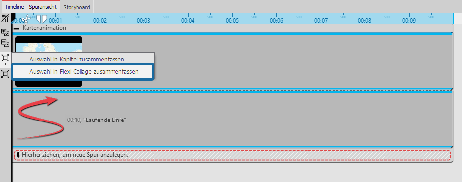 Routenanimation in Flexi-Collage