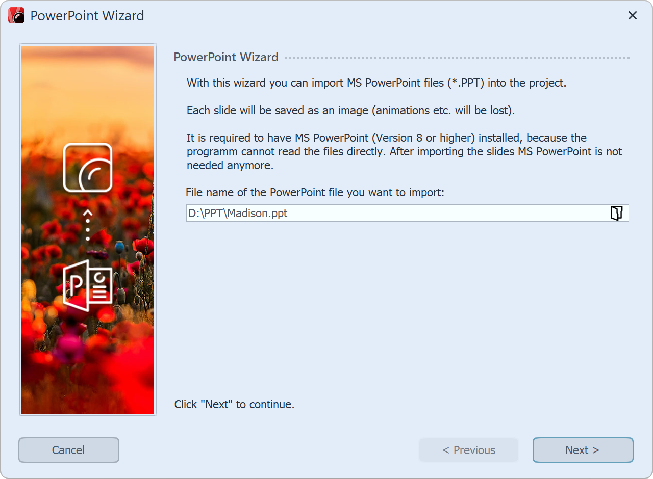 PowerPoint wizard