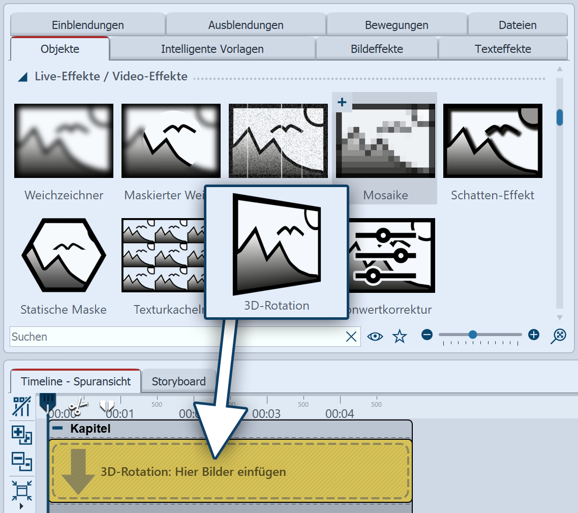 3D-Rotation einfügen