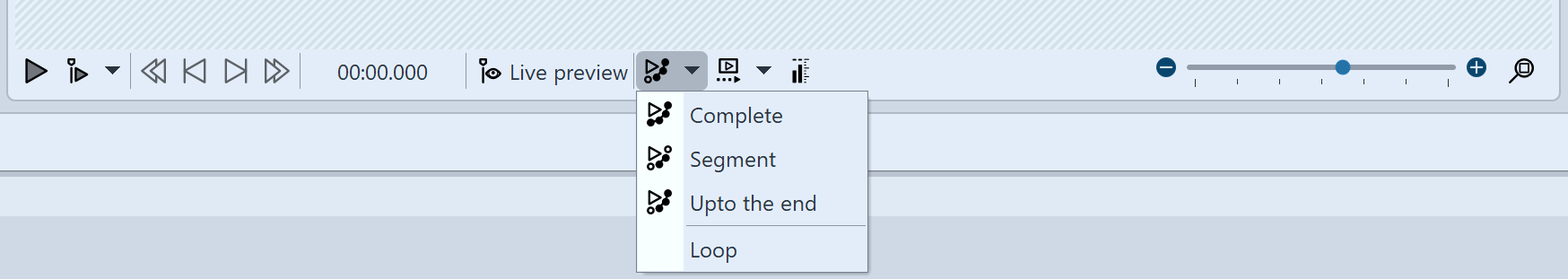 Motion path preview in Player control