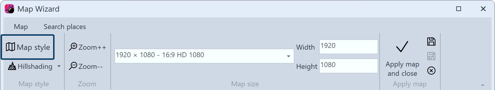 Customize map