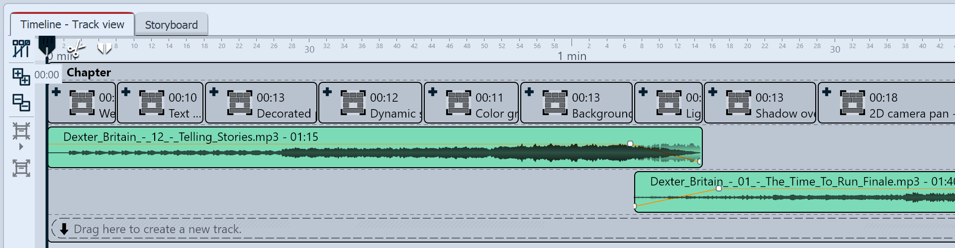 Multiple sounds in tracks 