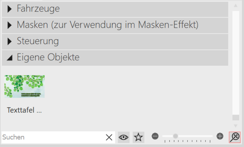 Eigenes Objekt in der Toolbox