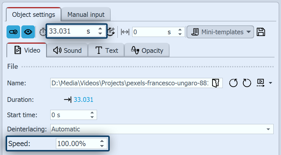 Change playback speed