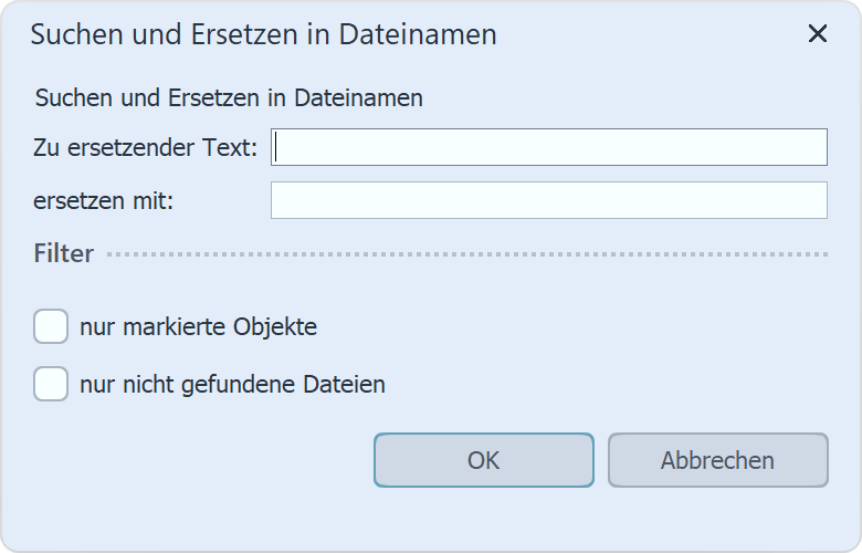 Suchen und Ersetzen