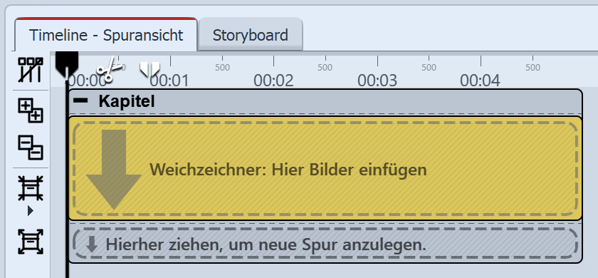 Weichzeichner-Effekt befindet sich in Kapitel-Objekt