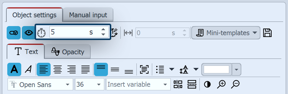 Display duration