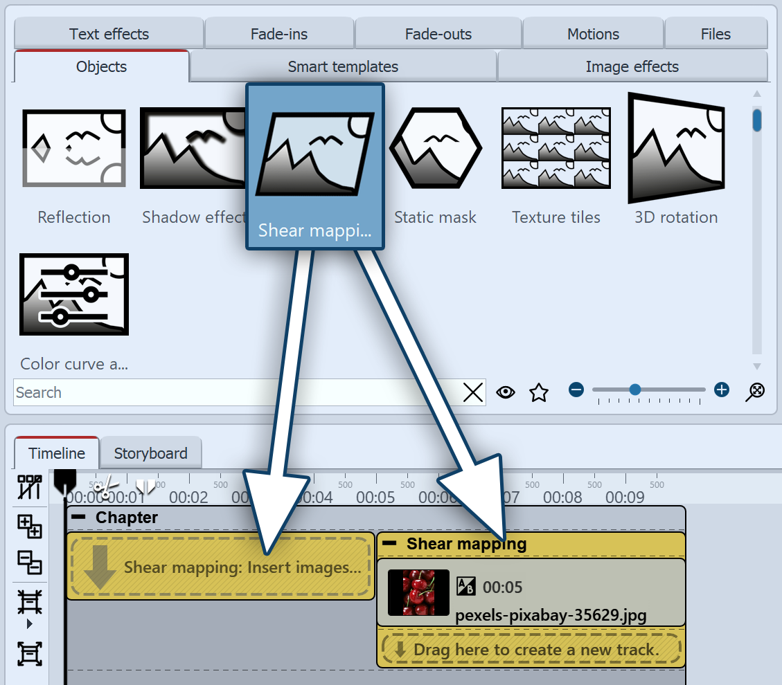 Insert Shear mapping